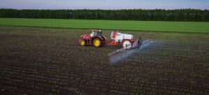 pesticide spray rows