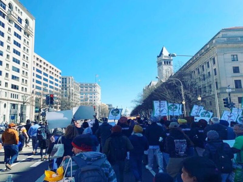Farmers protest in Washington