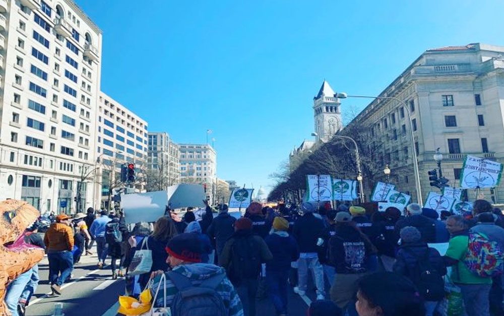 Farmers protest in Washington